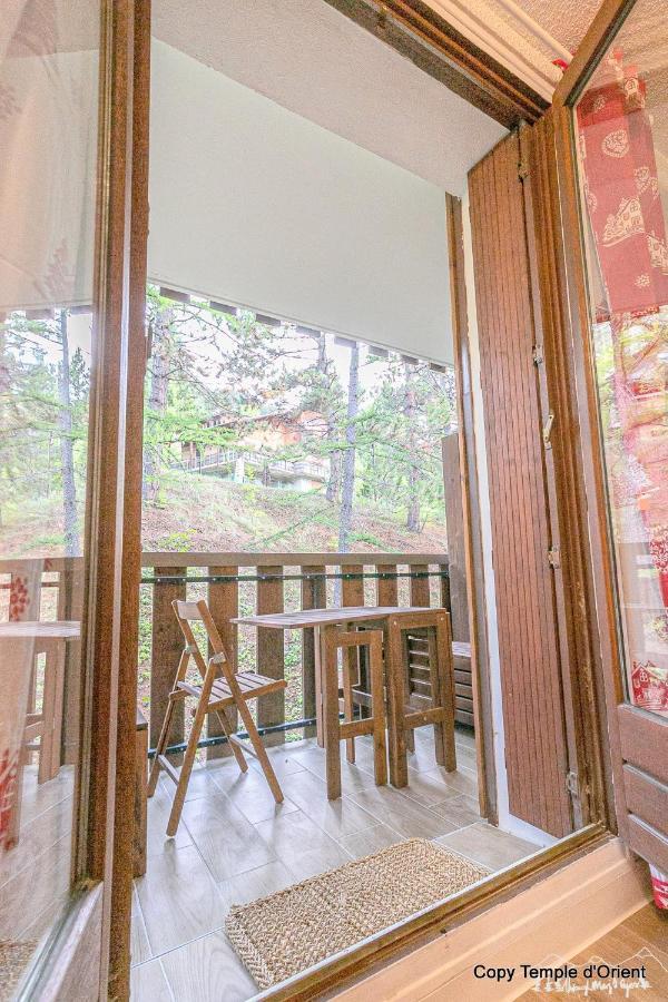 Allos Village Studio Cosy Avec Balcon Bagian luar foto
